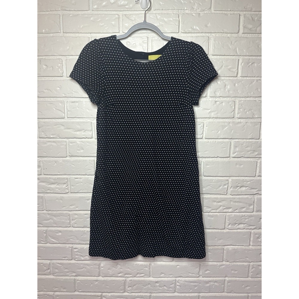 Maeve Anthropologie Black White Polka Dot Dress XS Madeline Storybook